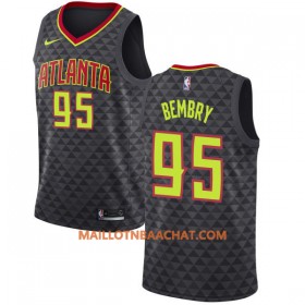 Maillot NBA Atlanta Hawks DeAndre Bembry 95 Nike 2017-18 Noir Swingman - Homme